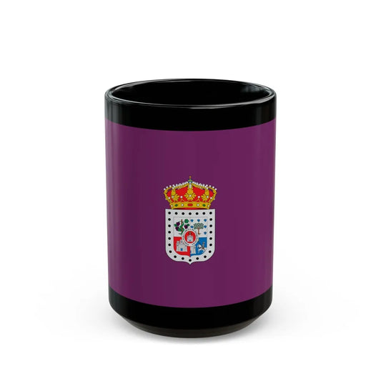 Flag of Soria Spain - Black Coffee Mug-15oz-Go Mug Yourself