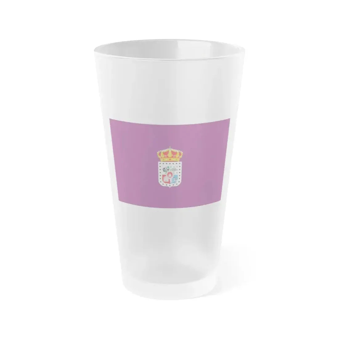 Flag of Soria Spain - Frosted Pint Glass 16oz 16oz Frosted - Go Mug Yourself