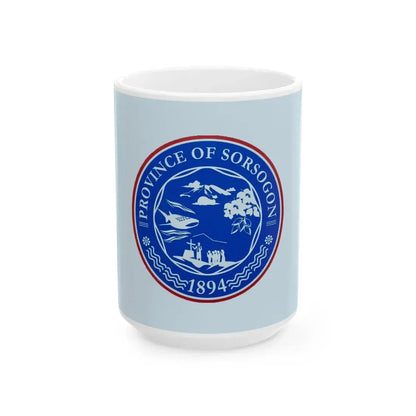 Flag of Sorsogon (Philippines) White Coffee Mug 15oz - Go Mug Yourself