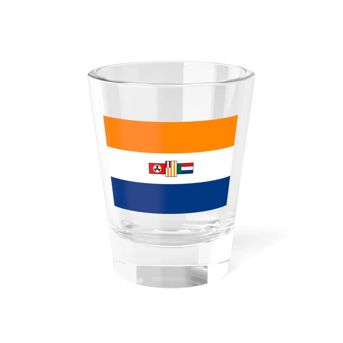Flag of South Africa 1928-1982 AWB (South Africa) Shot Glass 1.5oz 1.5oz - Go Mug Yourself