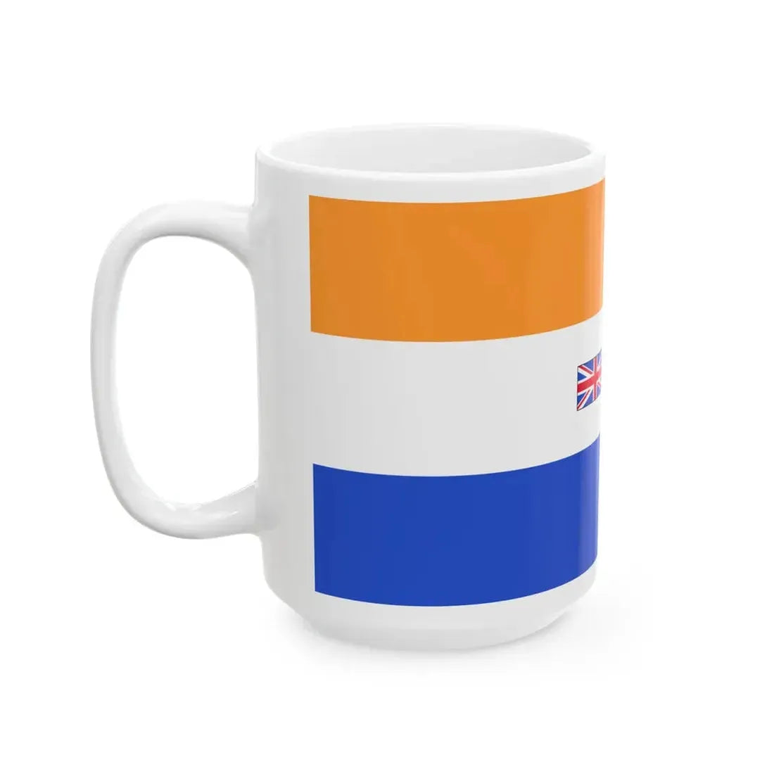 Flag of South Africa 1982-1994 1-2 (Namibia) White Coffee Mug - Go Mug Yourself
