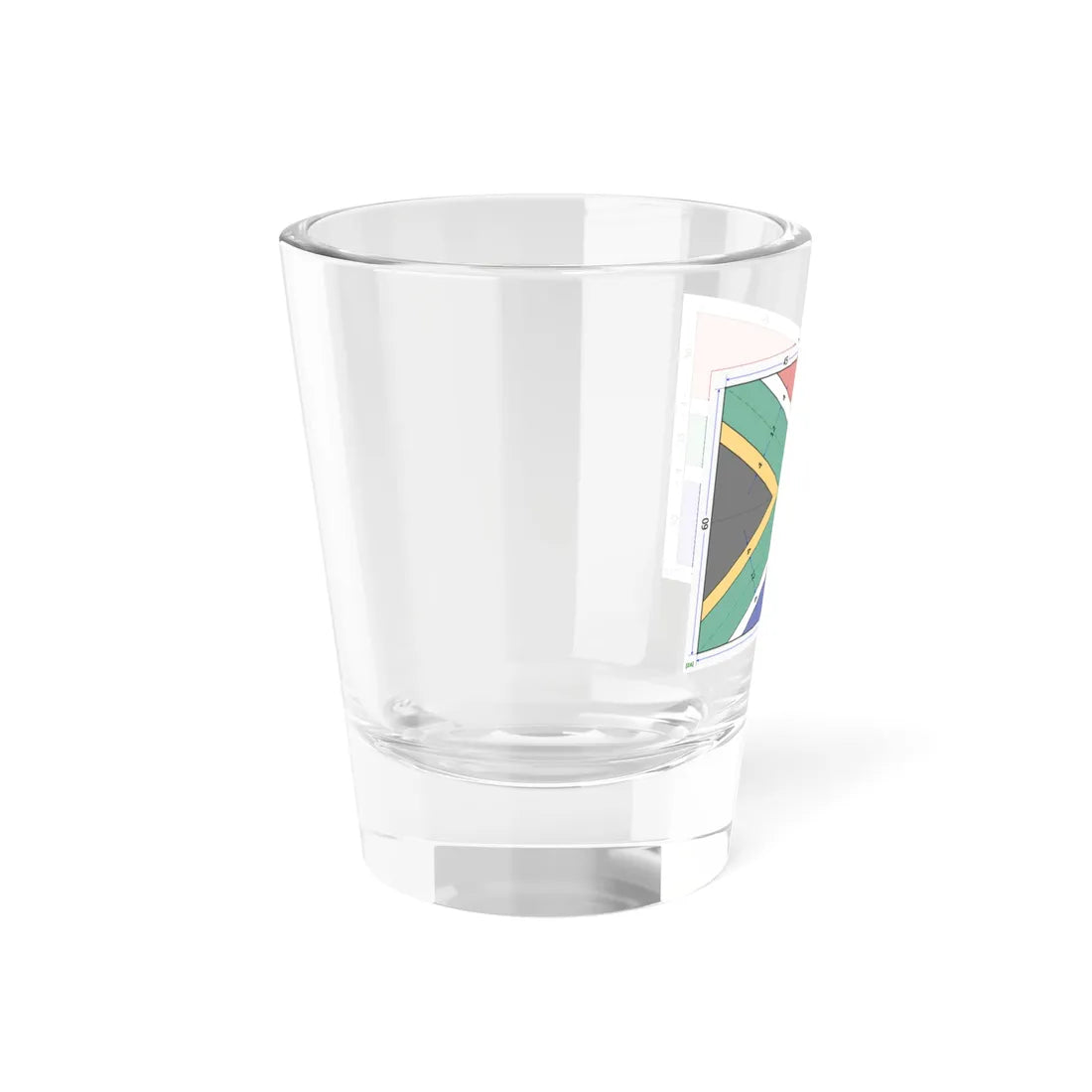 Flag of South Africa construction sheet (South Africa) Shot Glass 1.5oz - Go Mug Yourself