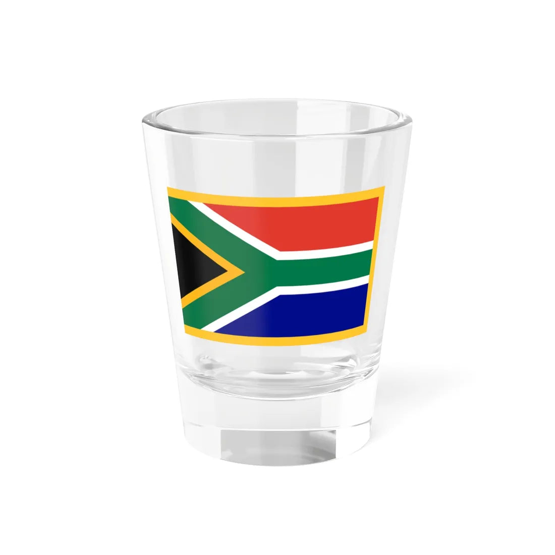 Flag of South Africa fringed (South Africa) Shot Glass 1.5oz 1.5oz - Go Mug Yourself