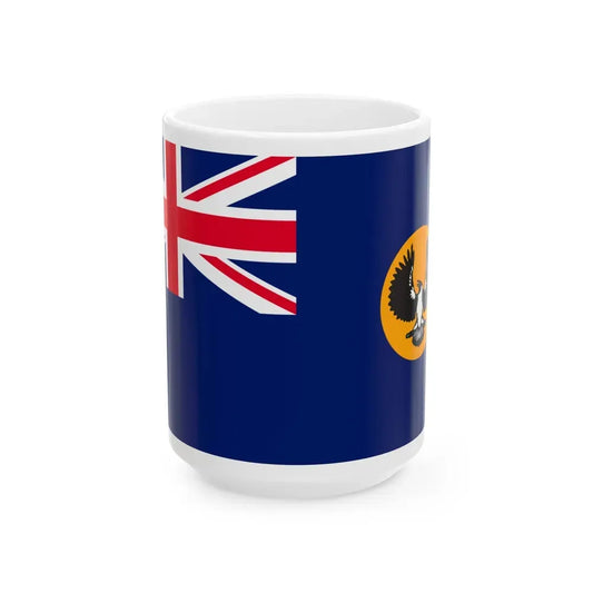 Flag of South Australia - White Coffee Mug 15oz - Go Mug Yourself
