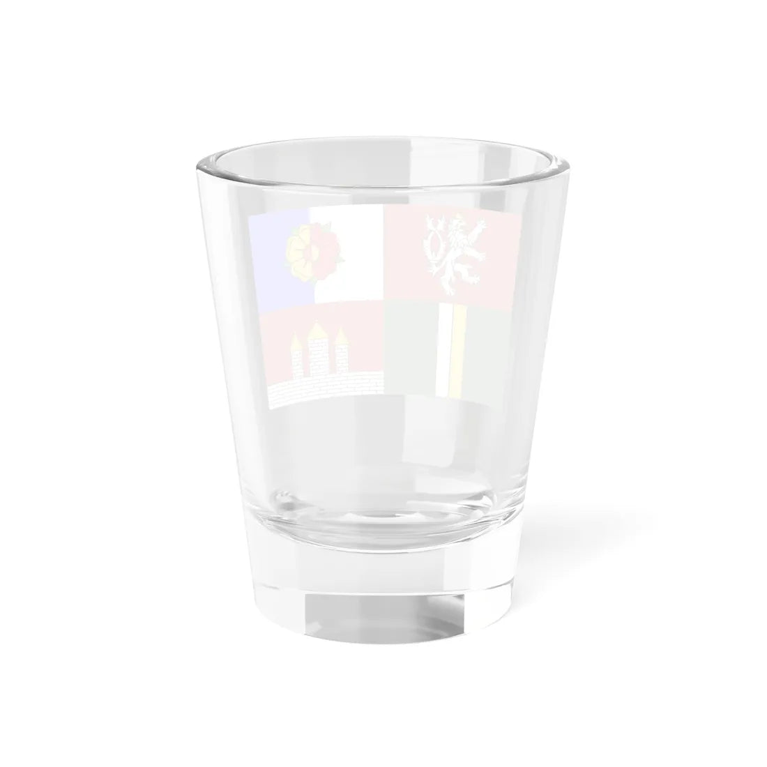 Flag of South Bohemian Region (Czech Republic) Shot Glass 1.5oz - Go Mug Yourself