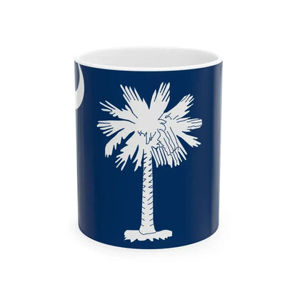 Flag of South Carolina 1861-1910 (United States) White Coffee Mug 11oz - Go Mug Yourself