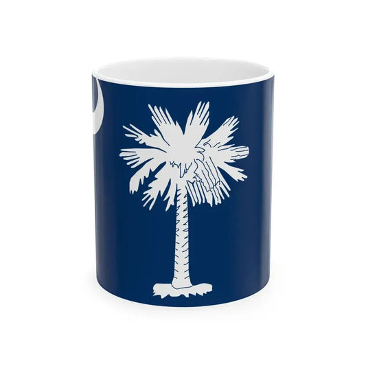 Flag of South Carolina 1861-1910 (United States) White Coffee Mug 11oz - Go Mug Yourself