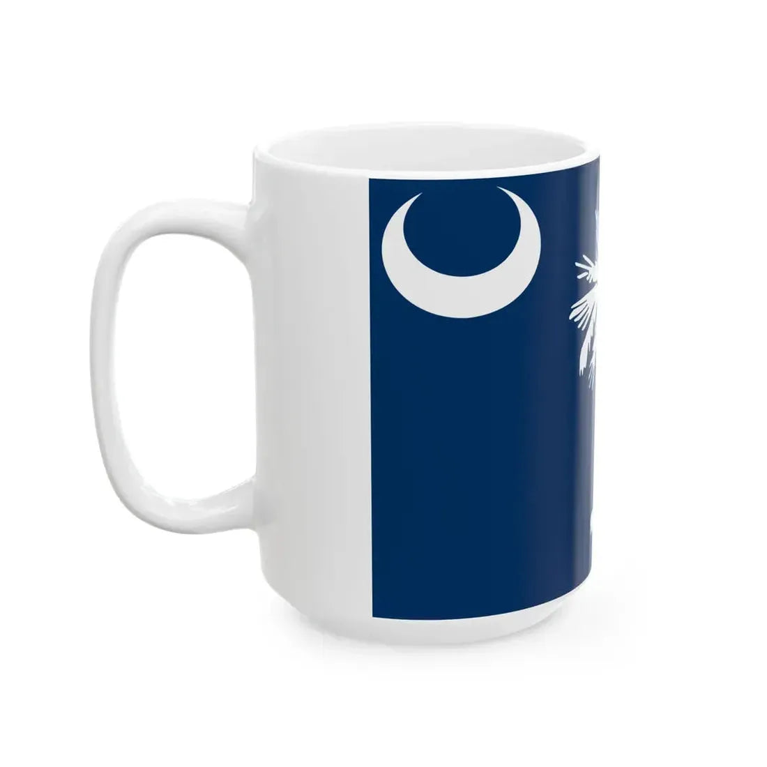 Flag of South Carolina 1861-1910 (United States) White Coffee Mug - Go Mug Yourself