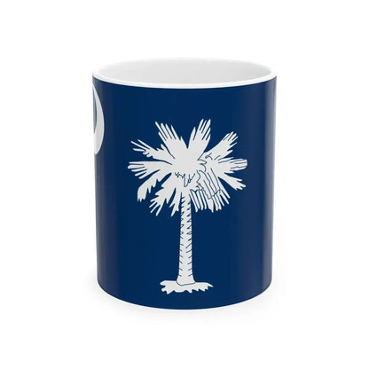 Flag of South Carolina 3-2 (United States) White Coffee Mug 11oz - Go Mug Yourself
