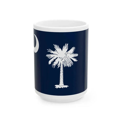 Flag of South Carolina (United States) White Coffee Mug 15oz - Go Mug Yourself