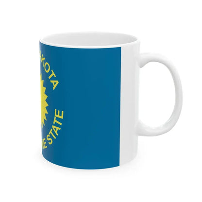 Flag of South Dakota 1909-1963 (United States) White Coffee Mug - Go Mug Yourself