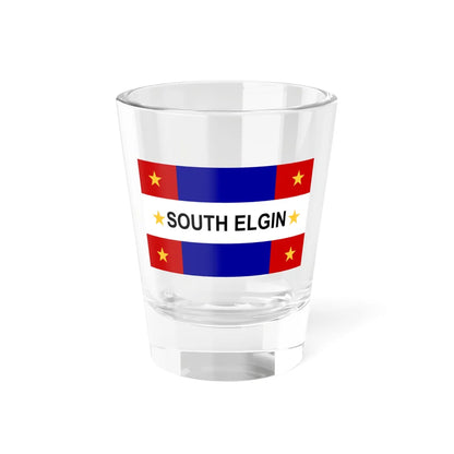 Flag of South Elgin Illinois (United States) Shot Glass 1.5oz 1.5oz - Go Mug Yourself