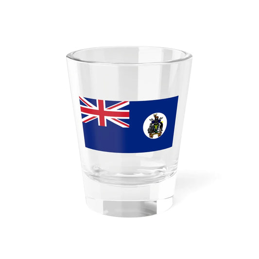 Flag of South Georgia and the South Sandwich Islands 1992-1999 (United Kingdom) Shot Glass 1.5oz 1.5oz - Go Mug Yourself