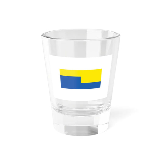 Flag of South Gyeongsang Province 1974-1999 1987 (Korea) Shot Glass 1.5oz 1.5oz - Go Mug Yourself