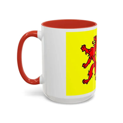 Flag of South Holland Netherlands - Accent Coffee Mug - Go Mug Yourself