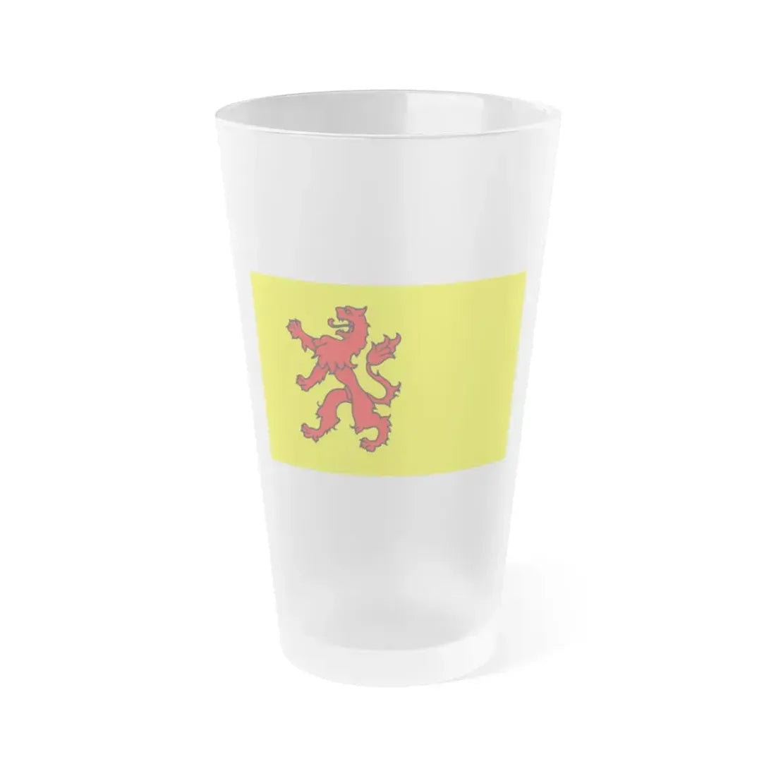 Flag of South Holland Netherlands - Frosted Pint Glass 16oz 16oz Frosted - Go Mug Yourself
