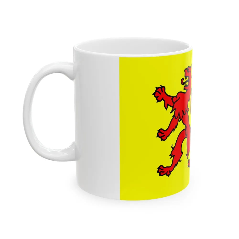 Flag of South Holland Netherlands - White Coffee Mug-Go Mug Yourself