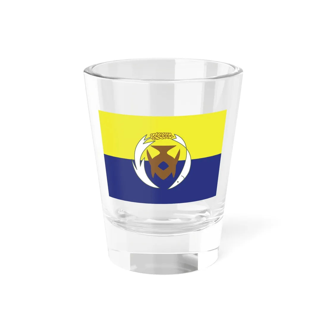 Flag of South Jeolla Province 1964-2000 (Korea) Shot Glass 1.5oz 1.5oz - Go Mug Yourself