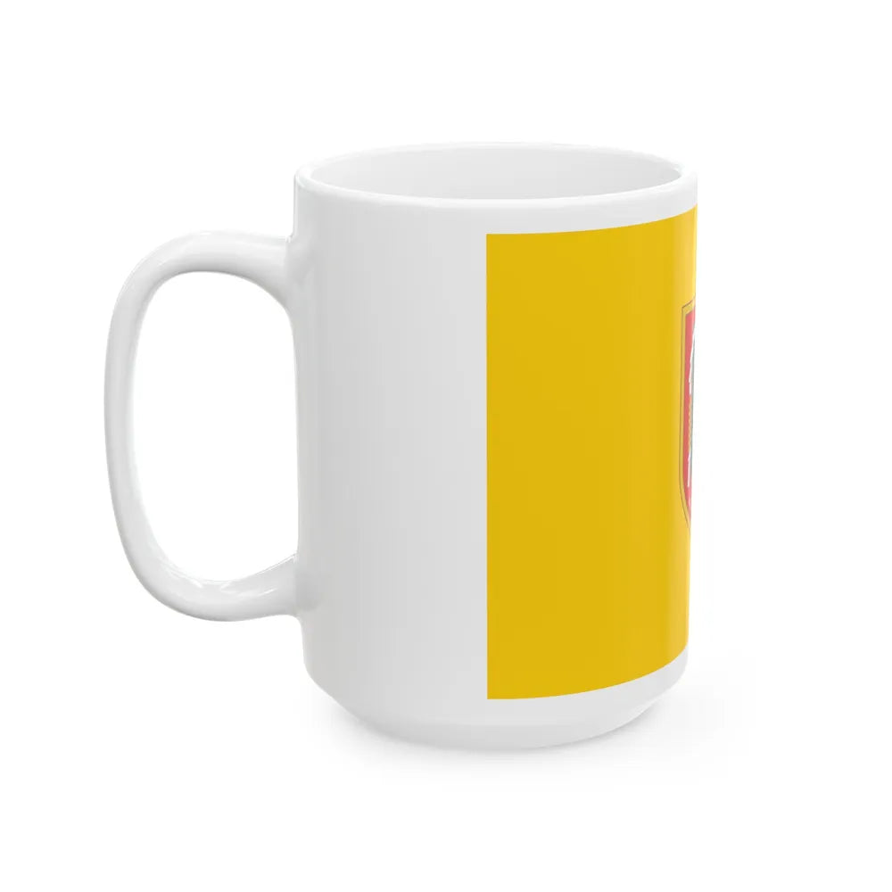 Flag of South Kalimantan Indonesia - White Coffee Mug-Go Mug Yourself