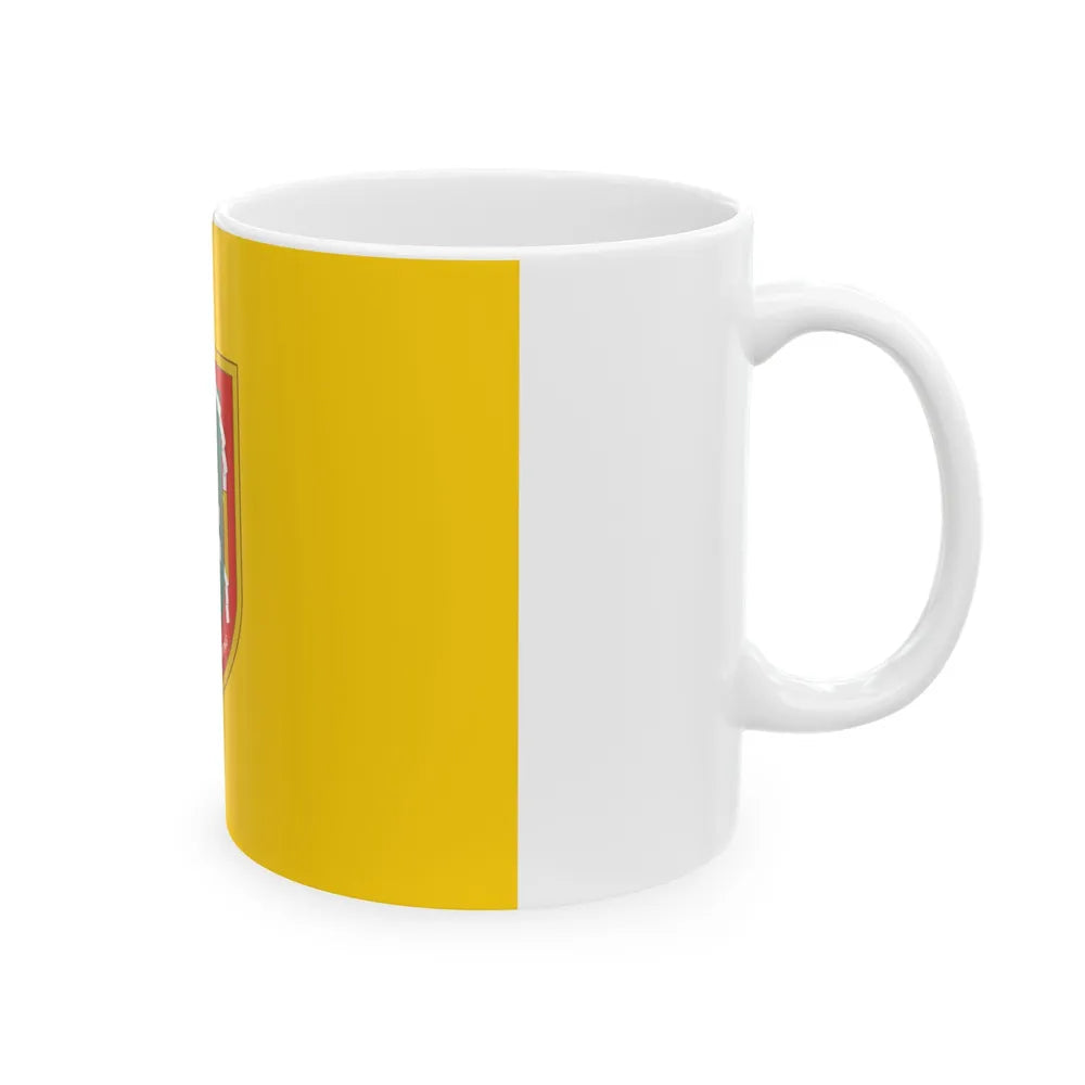 Flag of South Kalimantan Indonesia - White Coffee Mug-Go Mug Yourself