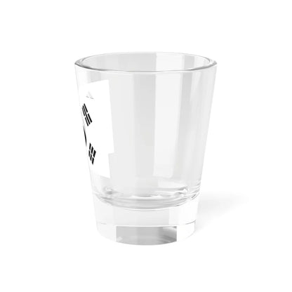 Flag of South Korea black and white (Korea) Shot Glass 1.5oz - Go Mug Yourself