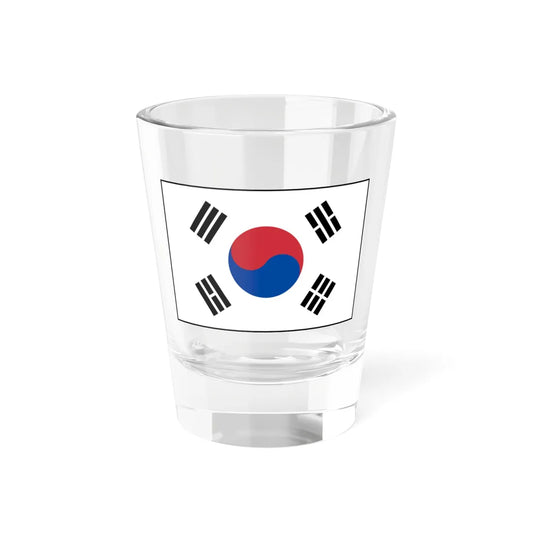 Flag of South Korea bordered (Korea) Shot Glass 1.5oz 1.5oz - Go Mug Yourself