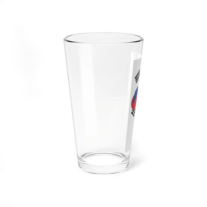 Flag of South Korea vertical (Korea) Pint Glass 16oz - Go Mug Yourself