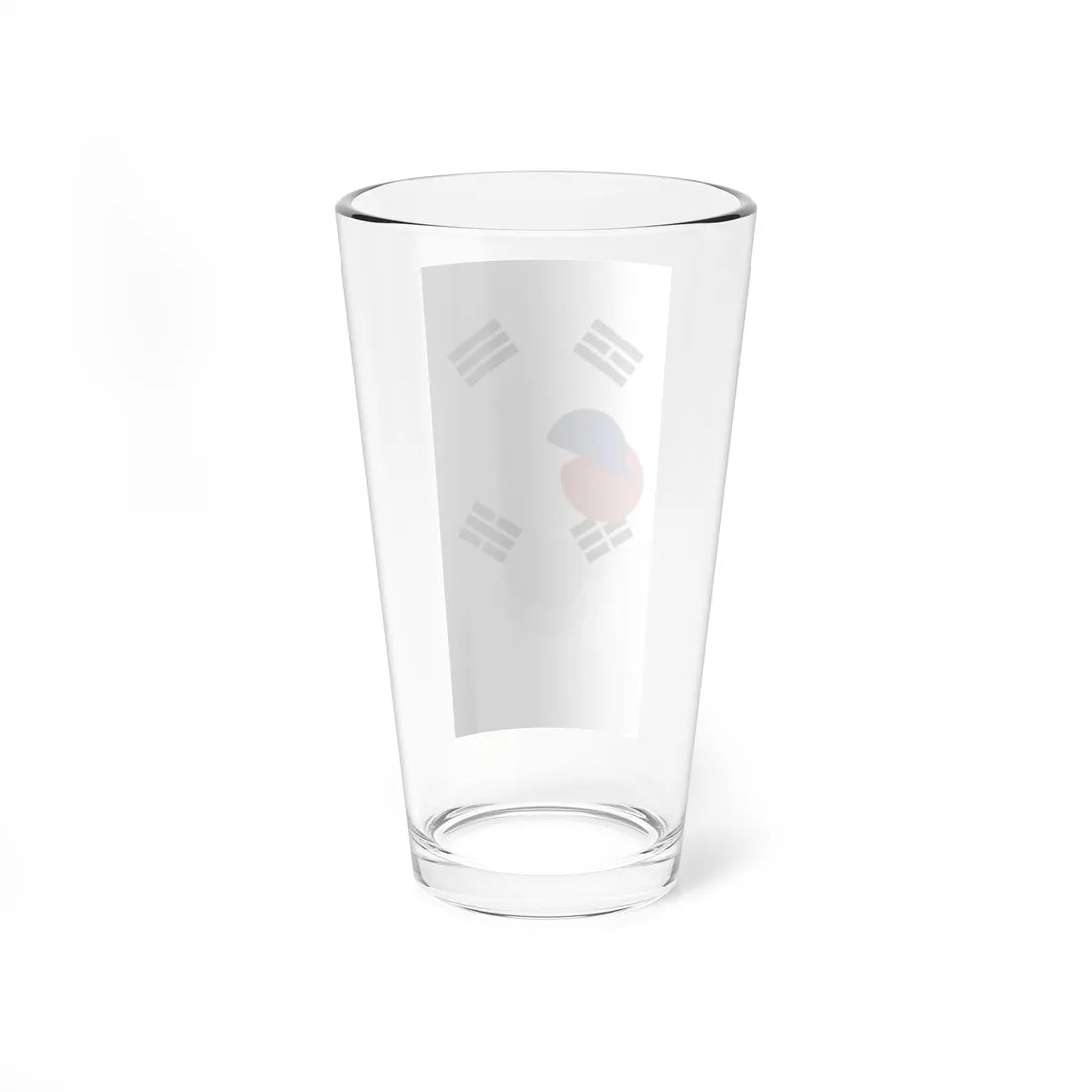Flag of South Korea vertical (Korea) Pint Glass 16oz - Go Mug Yourself