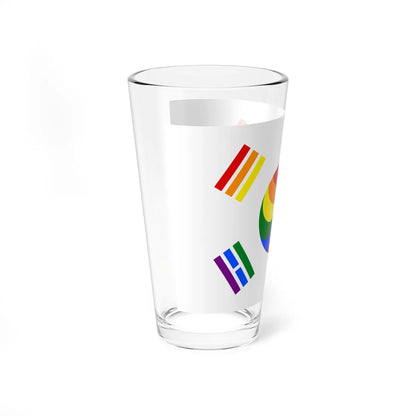 Flag of South Korean LGBT (Korea) Pint Glass 16oz - Go Mug Yourself