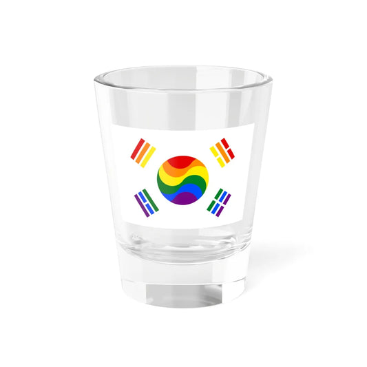 Flag of South Korean LGBT (Korea) Shot Glass 1.5oz 1.5oz - Go Mug Yourself
