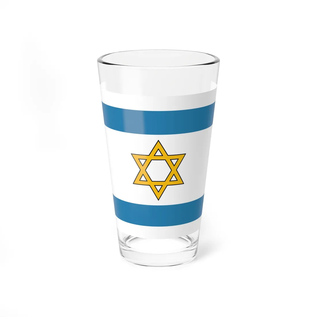 Flag of South Levant Dark Colors 3-2 (Israel) Pint Glass 16oz 16oz - Go Mug Yourself