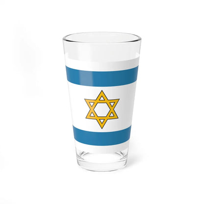 Flag of South Levant Dark Colors 3-2 (Israel) Pint Glass 16oz 16oz - Go Mug Yourself