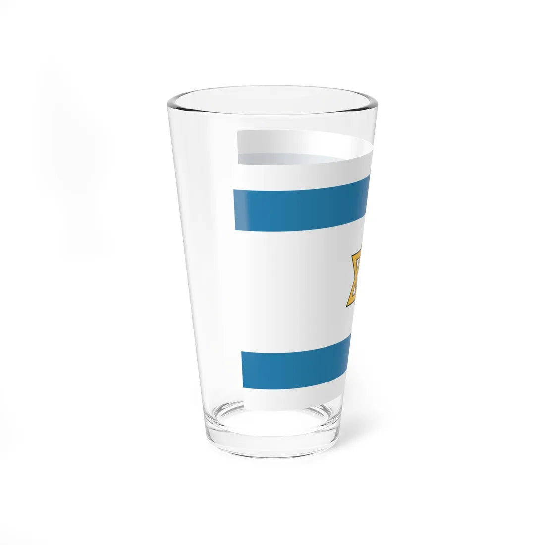Flag of South Levant Dark Colors 3-2 (Israel) Pint Glass 16oz - Go Mug Yourself