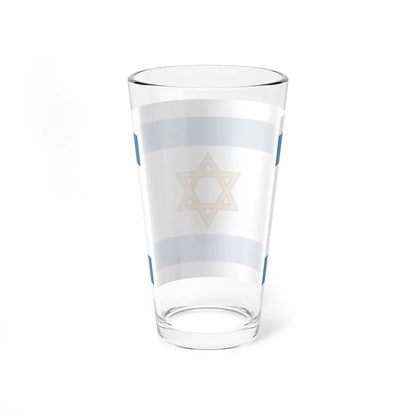 Flag of South Levant Dark Colors 3-2 (Israel) Pint Glass 16oz - Go Mug Yourself