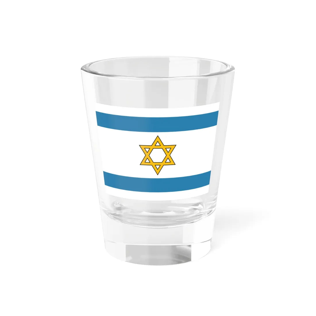 Flag of South Levant Dark Colors 3-2 (Israel) Shot Glass 1.5oz 1.5oz - Go Mug Yourself
