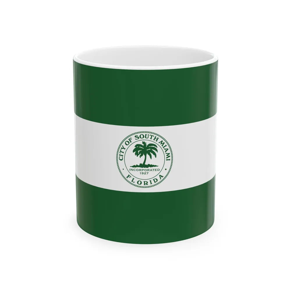 Flag of South Miami Florida (United States) White Coffee Mug 11oz - Go Mug Yourself