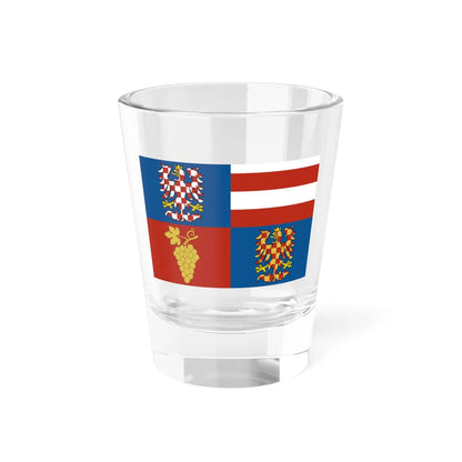 Flag of South Moravian Region (Czech Republic) Shot Glass 1.5oz 1.5oz - Go Mug Yourself