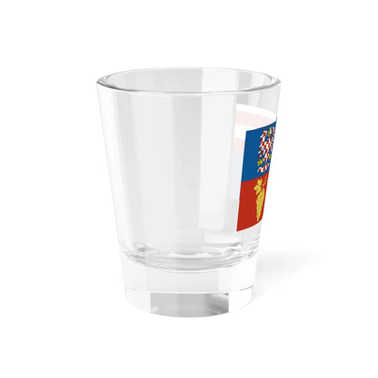 Flag of South Moravian Region (Czech Republic) Shot Glass 1.5oz - Go Mug Yourself