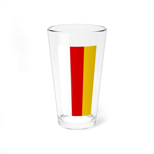 Flag of South Ossetia vertical Pint Glass 16oz 16oz - Go Mug Yourself