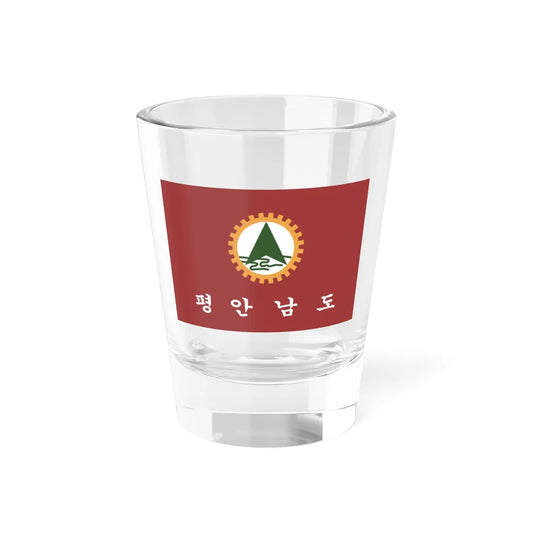 Flag of South Pyeongan Province ROK (Korea) Shot Glass 1.5oz 1.5oz - Go Mug Yourself