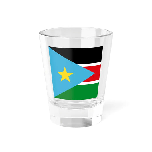 Flag of South Sudan 1-1 (South Sudan) Shot Glass 1.5oz 1.5oz - Go Mug Yourself