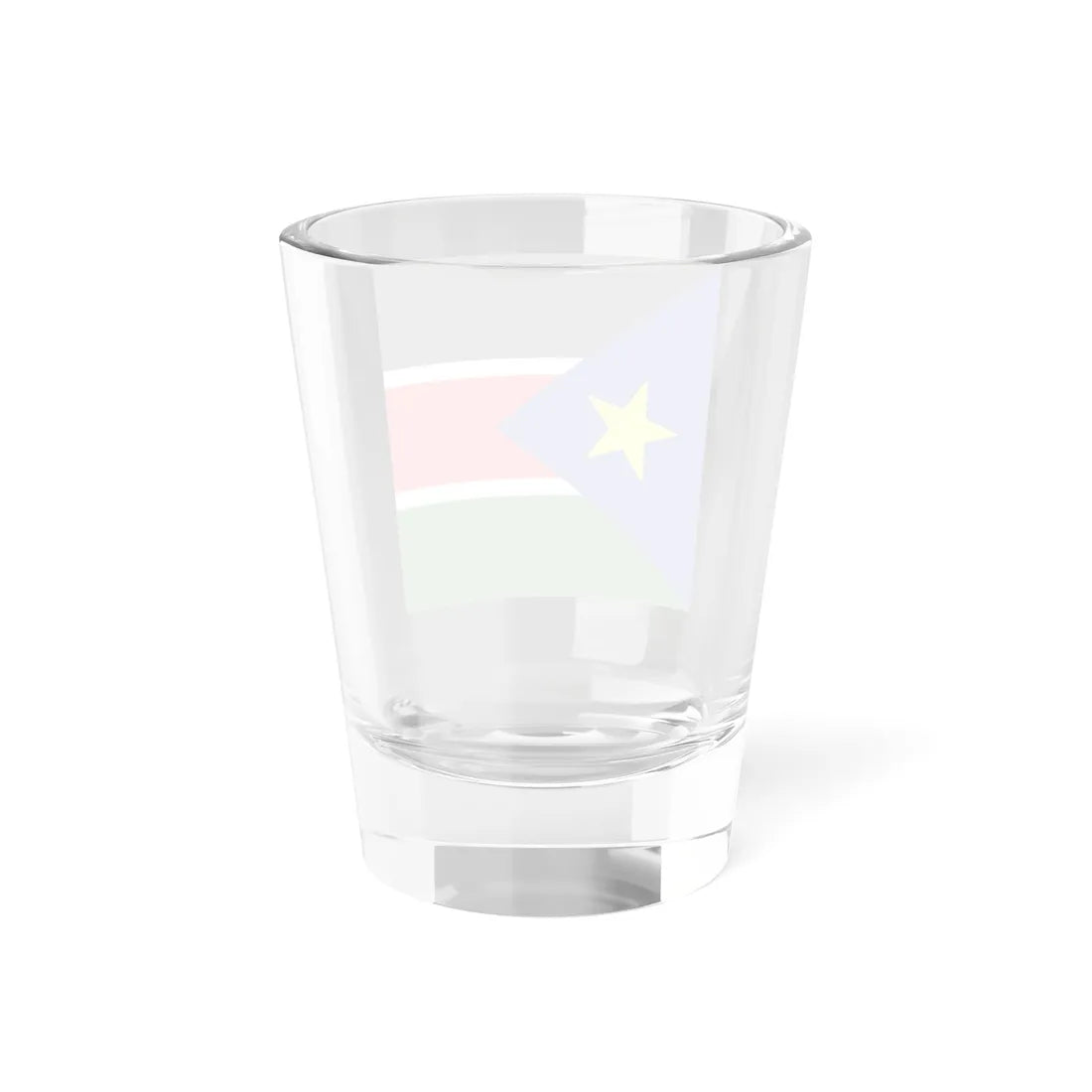Flag of South Sudan 2011-2023 tilted star 1-1 (South Sudan) Shot Glass 1.5oz - Go Mug Yourself