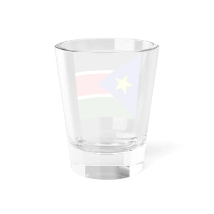 Flag of South Sudan 2011-2023 tilted star 1-1 (South Sudan) Shot Glass 1.5oz - Go Mug Yourself