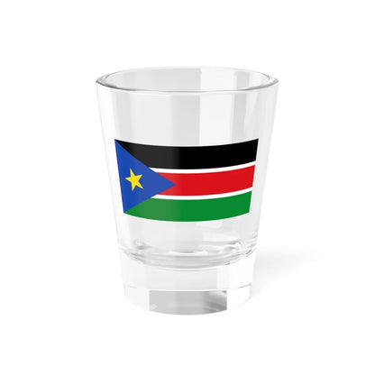 Flag of South Sudan 2011-2023 tilted star (South Sudan) Shot Glass 1.5oz 1.5oz - Go Mug Yourself