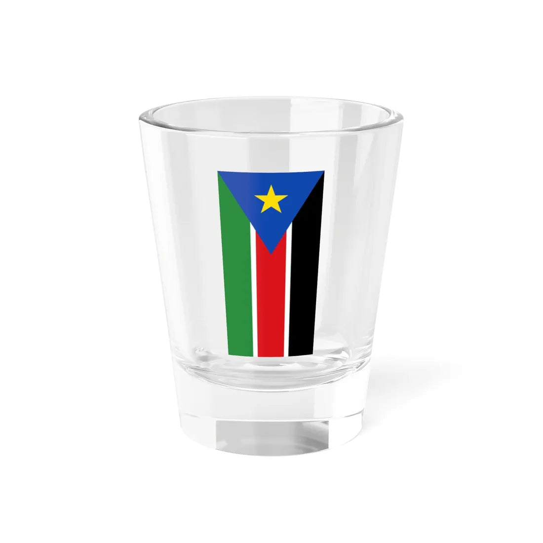 Flag of South Sudan 2011-2023 vertical (South Sudan) Shot Glass 1.5oz 1.5oz - Go Mug Yourself