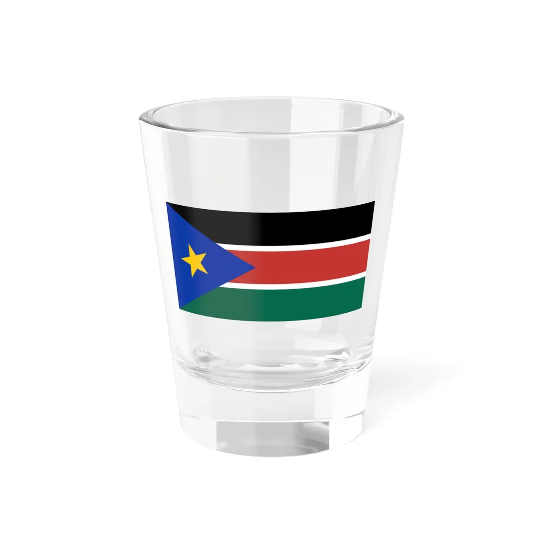 Flag of South Sudan color shades variant (South Sudan) Shot Glass 1.5oz 1.5oz - Go Mug Yourself