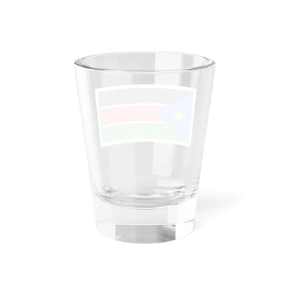 Flag of South Sudan construction sheet (South Sudan) Shot Glass 1.5oz - Go Mug Yourself