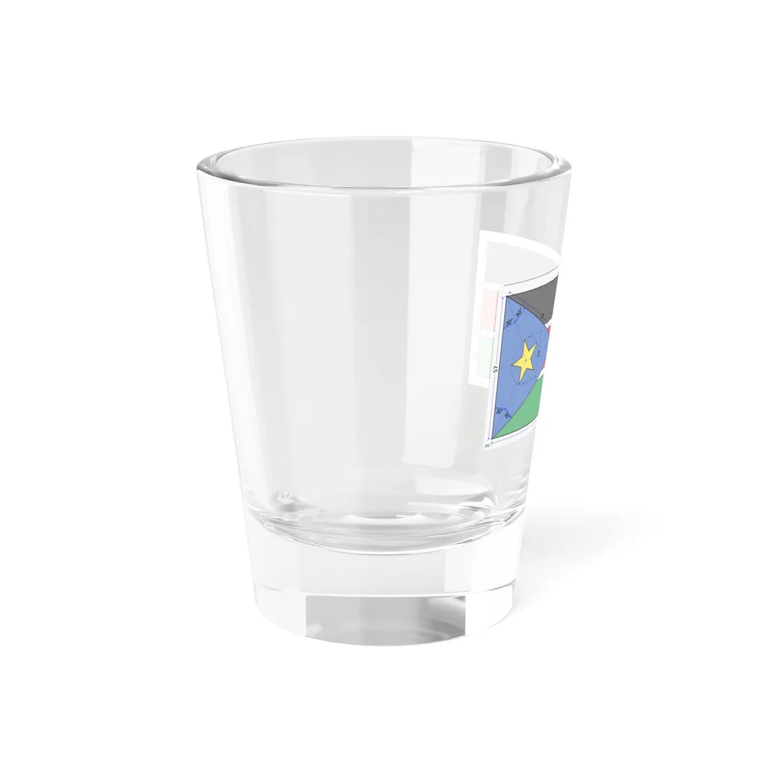 Flag of South Sudan construction sheet (South Sudan) Shot Glass 1.5oz - Go Mug Yourself