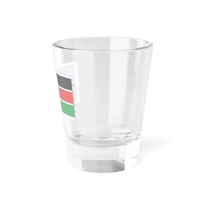 Flag of South Sudan construction sheet (South Sudan) Shot Glass 1.5oz - Go Mug Yourself