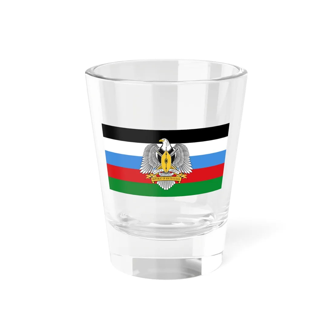 Flag of South Sudan Independence Day (South Sudan) Shot Glass 1.5oz 1.5oz - Go Mug Yourself